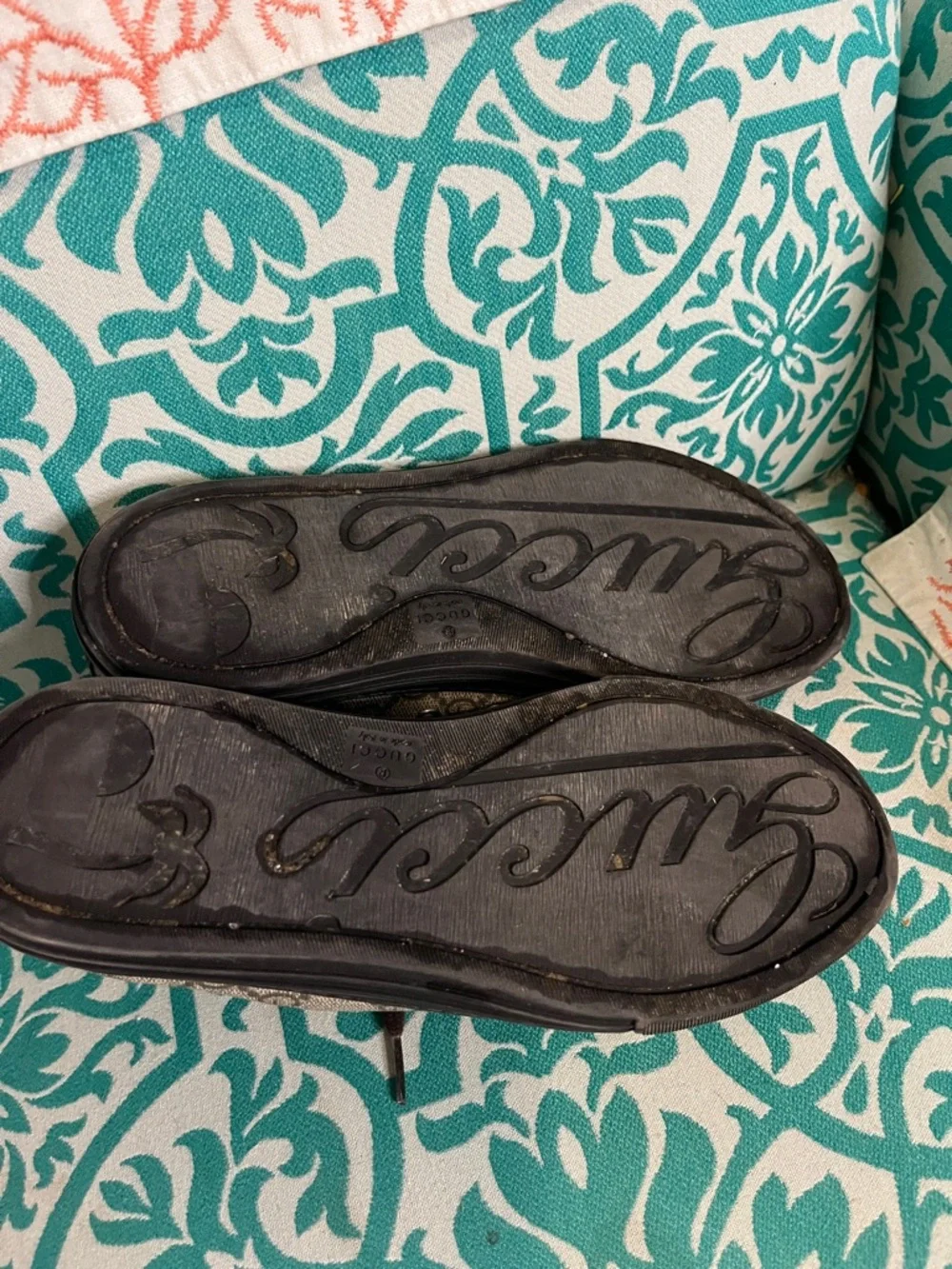 Gucci Brown and Beige GG Canvas Low-Top Sneakers GUC US Sz 8-8.5” Women’s - Picture 5 of 6